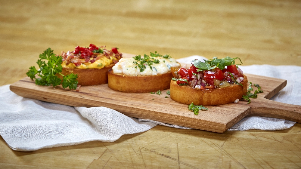 Baker Boy Garlic Toast on a Cutting Board